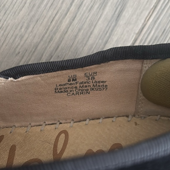 Sam Edelman | Carrin Platform Espadrille Slip on Flats Loafers Suede Black Size8 - Picture 6 of 10